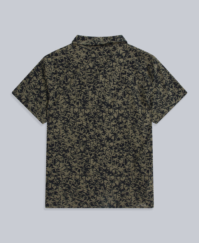 Will Mens Printed Shirt - Khaki