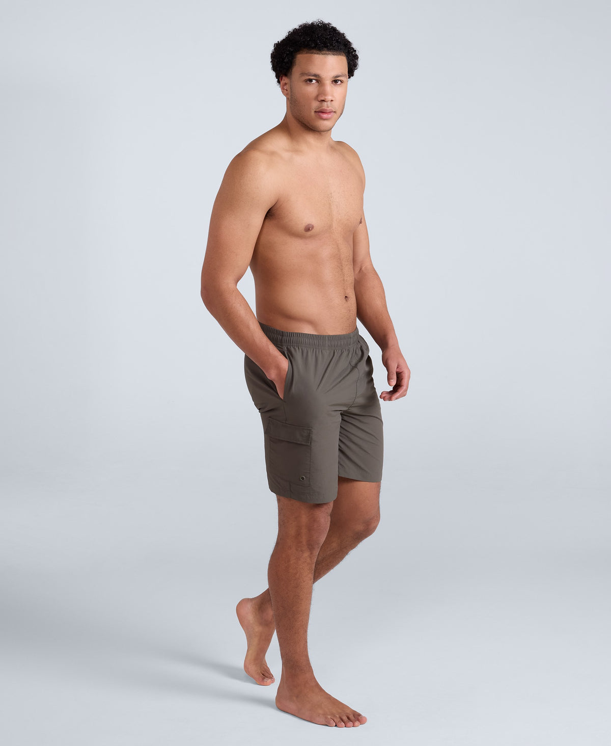 Reeva Mens Swim Shorts - Khaki