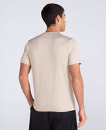 Latero Mens Logo Swim Tee - Beige