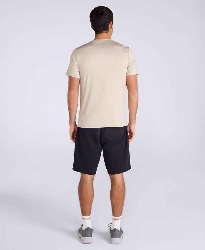 Latero Mens Logo Swim Tee - Beige