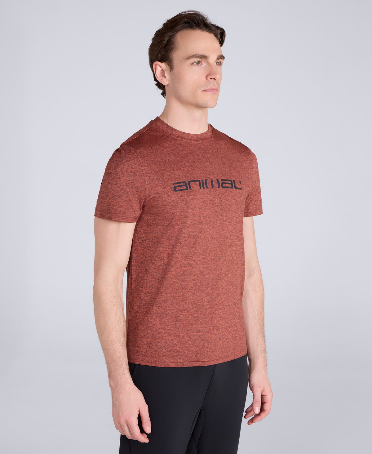 Latero Mens Logo Swim Tee - Rust
