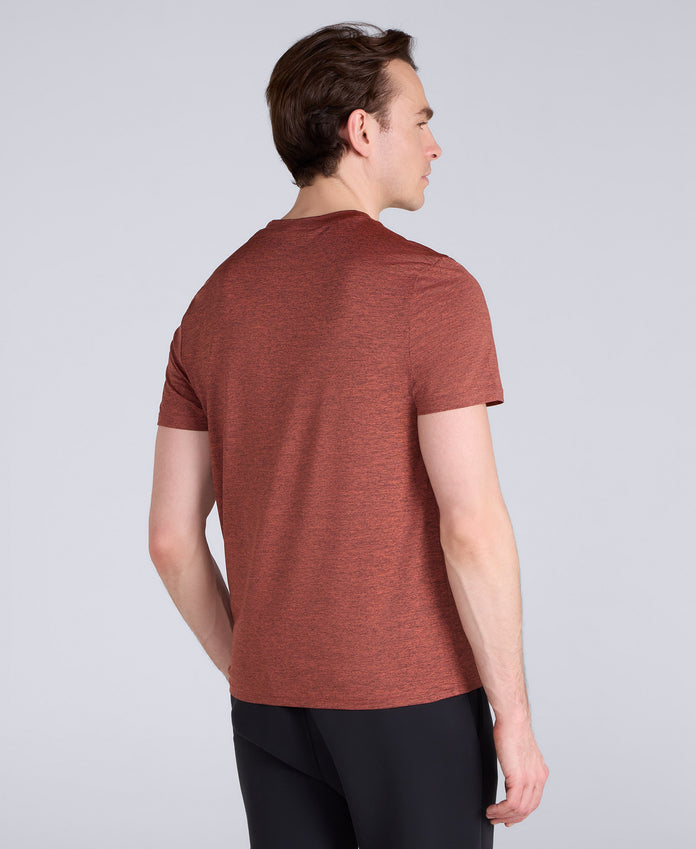 Latero Mens Logo Swim Tee - Rust