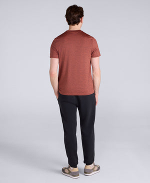 Latero Mens Logo Swim Tee - Rust