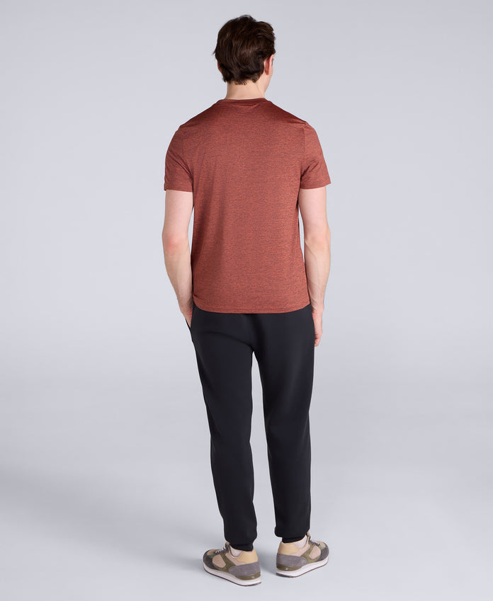 Latero Mens Logo Swim Tee - Rust