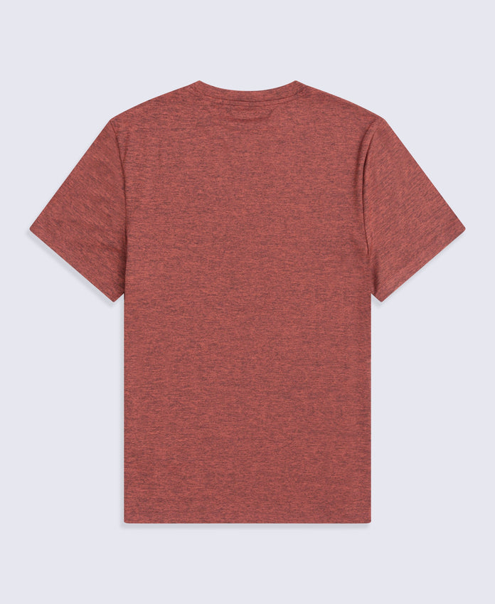 Latero Mens Logo Swim Tee - Rust