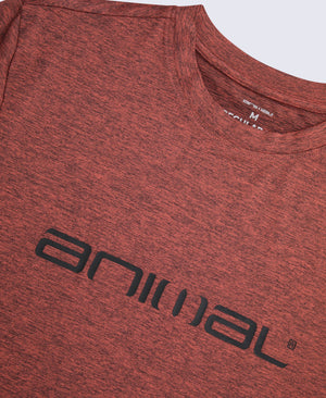 Latero Mens Logo Swim Tee - Rust