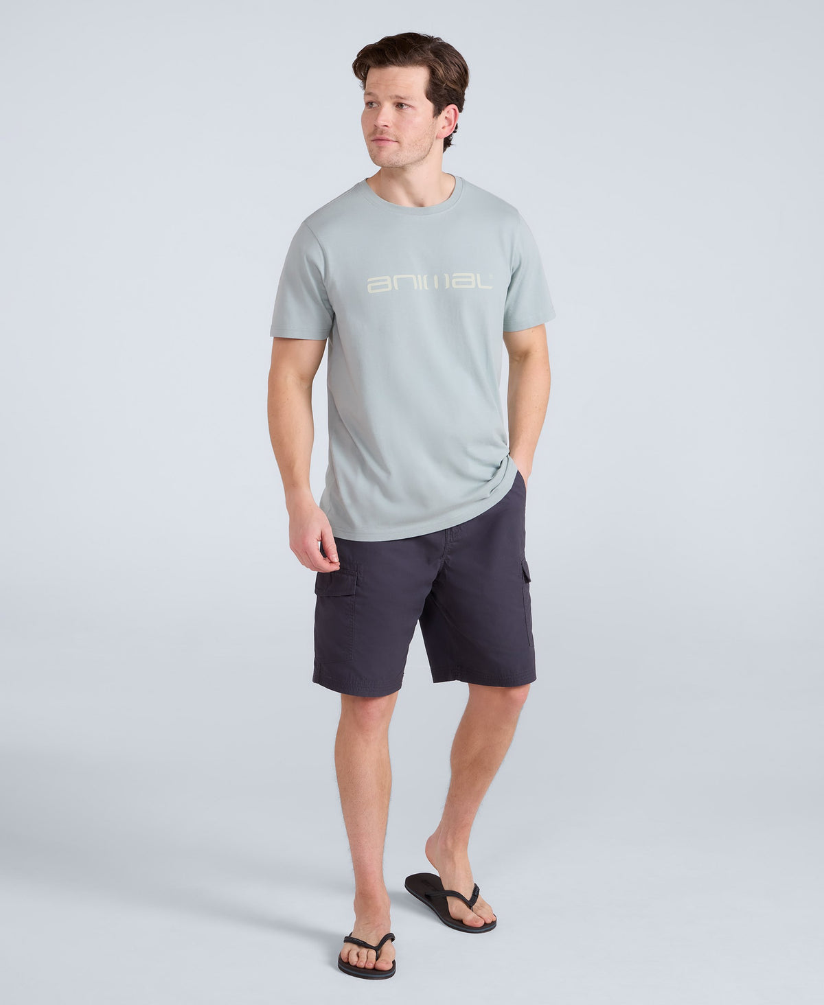 Atlantis Mens Cargo Shorts - Charcoal