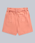 Loren Womens Paper Bag Shorts - Pink