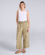 Carbis Womens Cropped Beach Trousers - Khaki