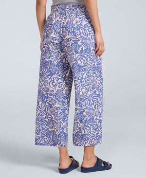 Carbis Womens Cropped Beach Trousers - Light Blue