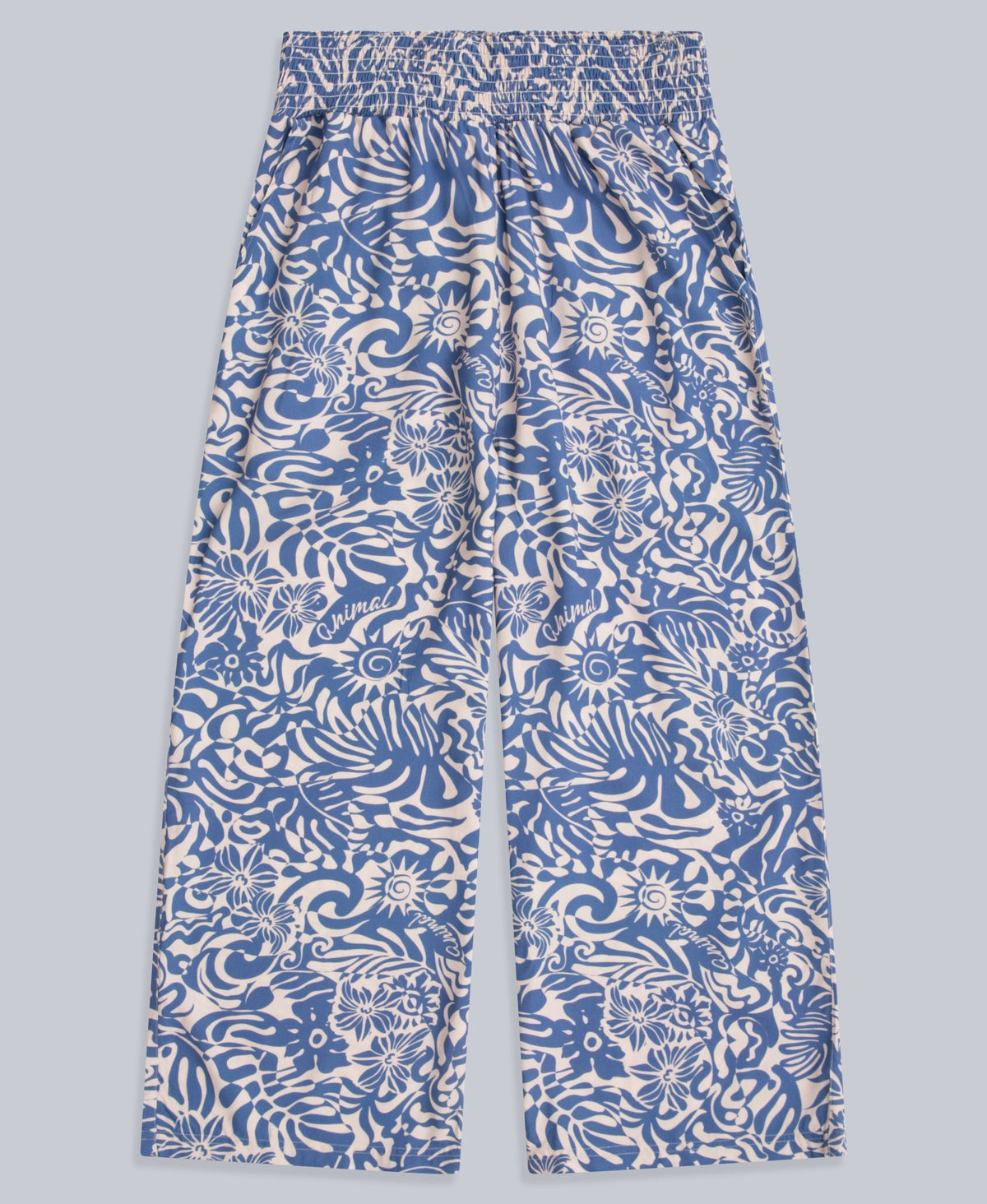 Carbis Womens Cropped Beach Trousers - Light Blue