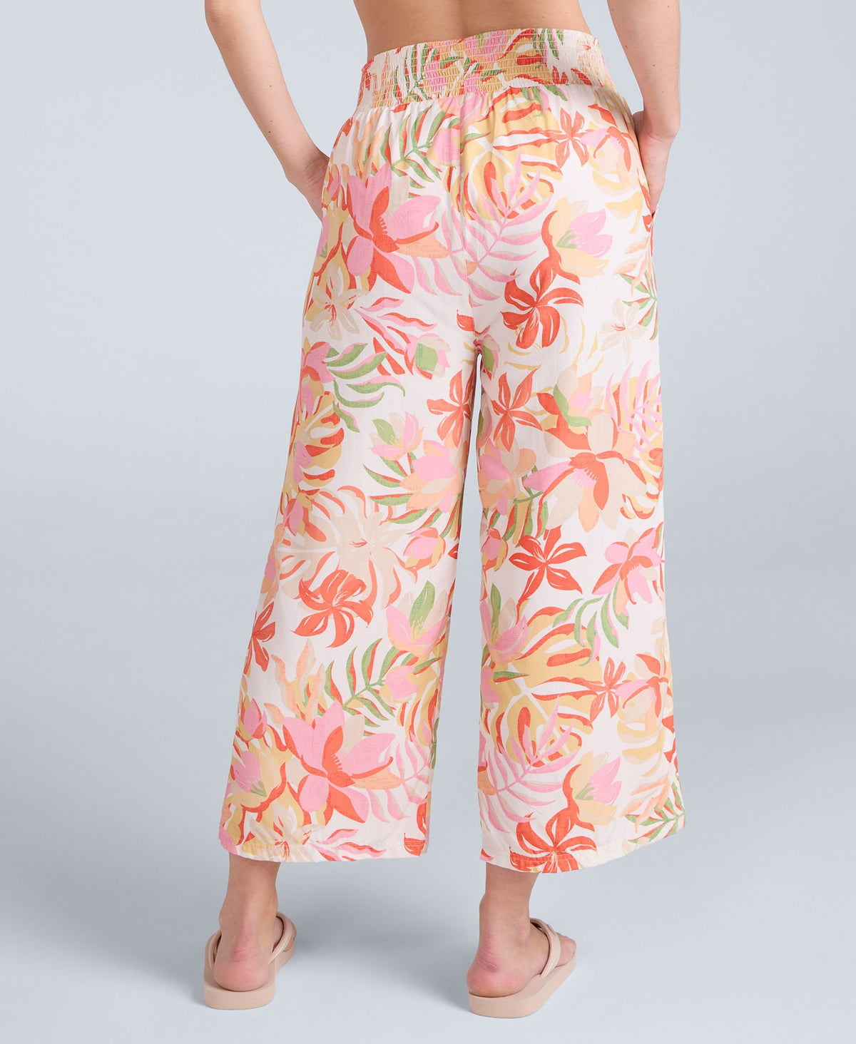Carbis Womens Cropped Beach Trousers - Off White