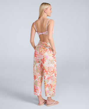 Carbis Womens Cropped Beach Trousers - Off White