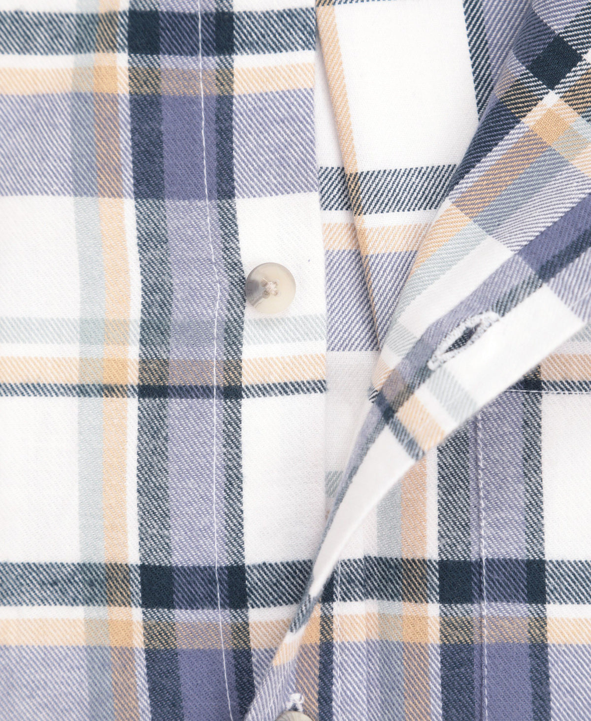 Cove Mens Flannel Shirt - Beige