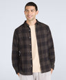 Cove Mens Flannel Shirt - Black