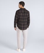 Cove Mens Flannel Shirt - Black