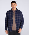 Cove Mens Flannel Shirt - Blue