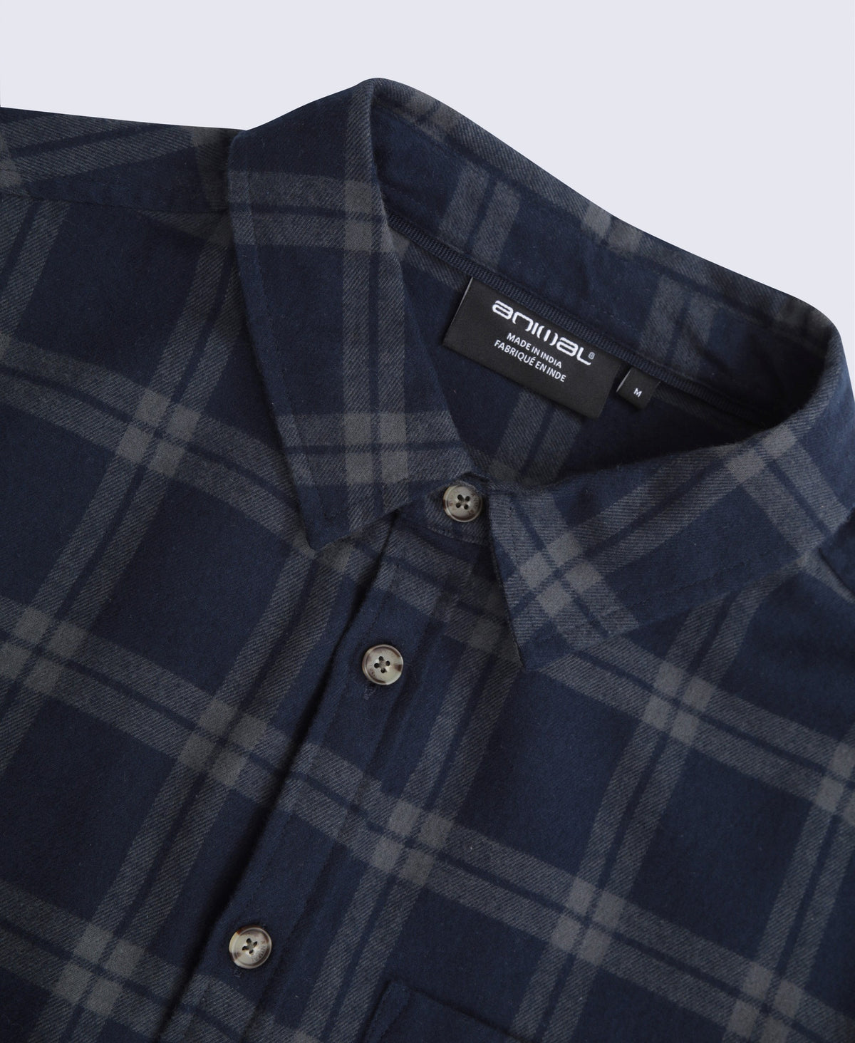 Cove Mens Flannel Shirt - Blue