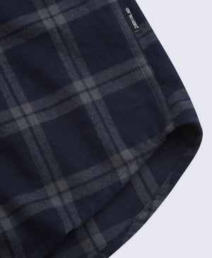 Cove Mens Flannel Shirt - Blue