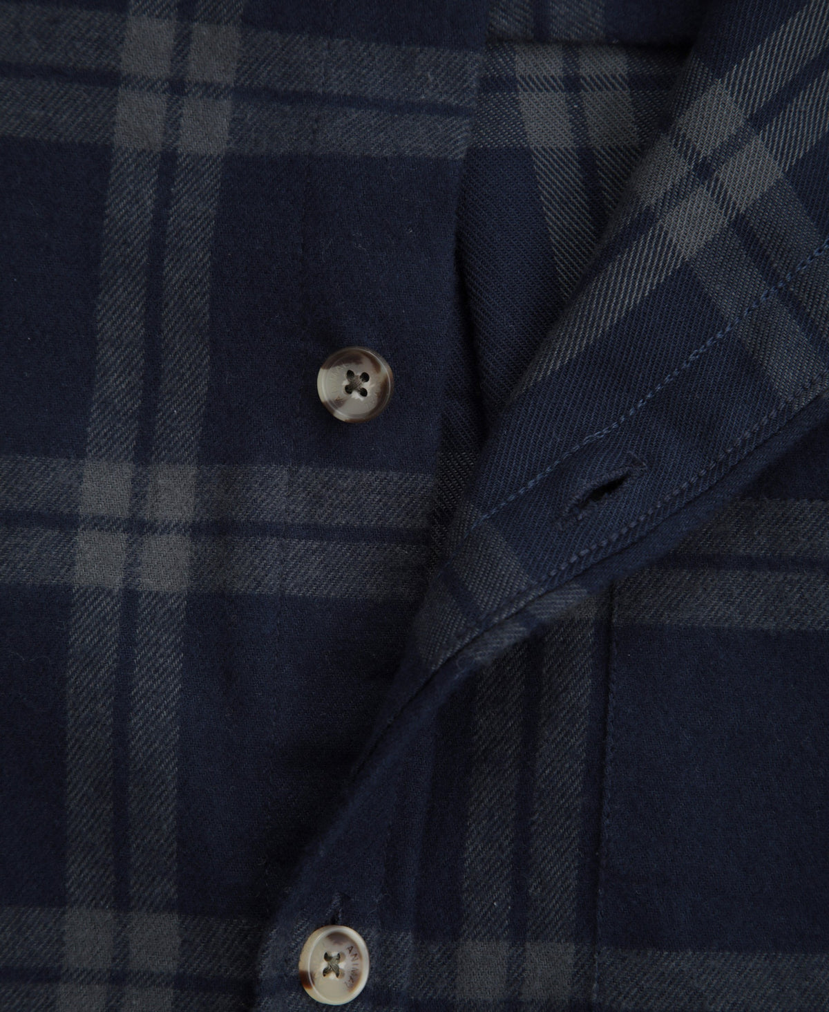 Cove Mens Flannel Shirt - Blue