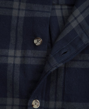 Cove Mens Flannel Shirt - Blue