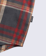 Cove Mens Flannel Shirt - Burgundy