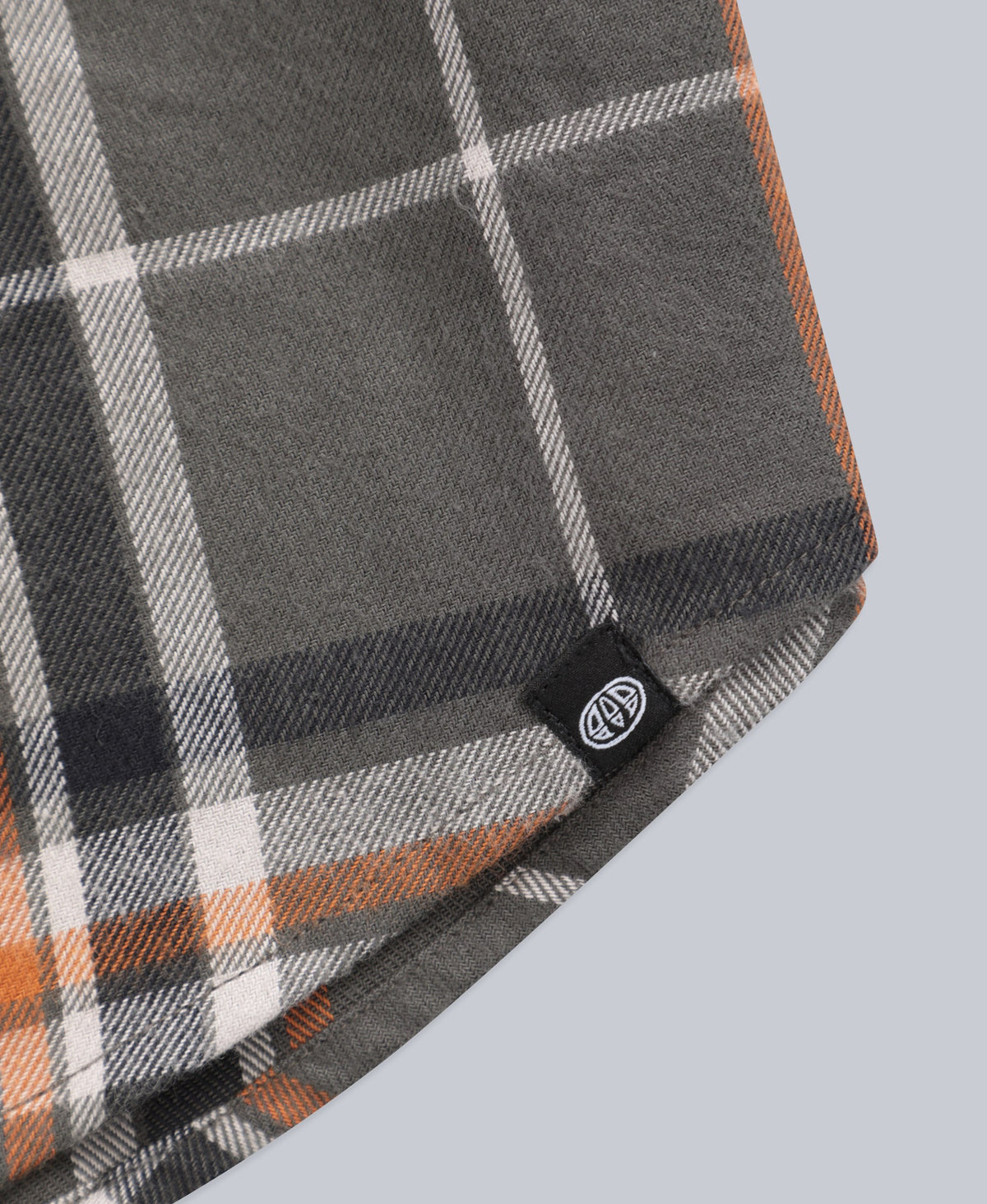 Cove Mens Flannel Shirt - Charcoal