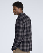 Cove Mens Flannel Shirt - Dark Grey
