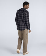 Cove Mens Flannel Shirt - Dark Grey
