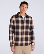 Cove Mens Flannel Shirt - Grey