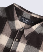 Cove Mens Flannel Shirt - Grey