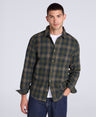 Cove Mens Flannel Shirt - Khaki