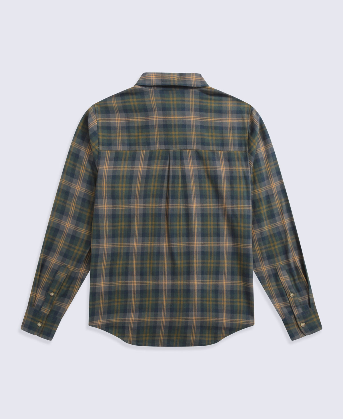 Cove Mens Flannel Shirt - Khaki