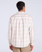 Cove Mens Flannel Shirt - Light Beige