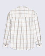 Cove Mens Flannel Shirt - Light Beige