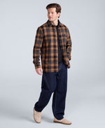 Cove Mens Flannel Shirt - Mustard