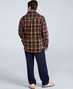 Cove Mens Flannel Shirt - Mustard