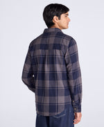 Cove Mens Flannel Shirt - Navy