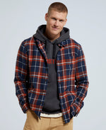 Cove Mens Flannel Shirt - Navy