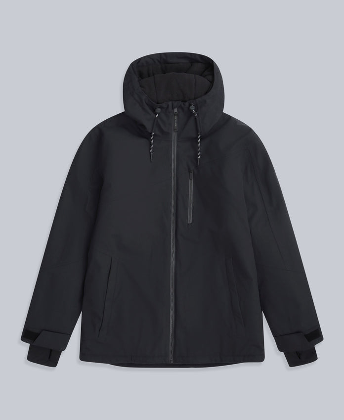 Laxx Mens Logo Snow Jacket - Black