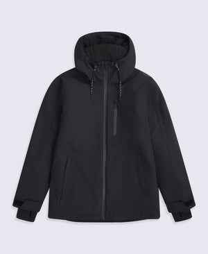 Laxx Mens Logo Waterproof Snow Jacket - Black