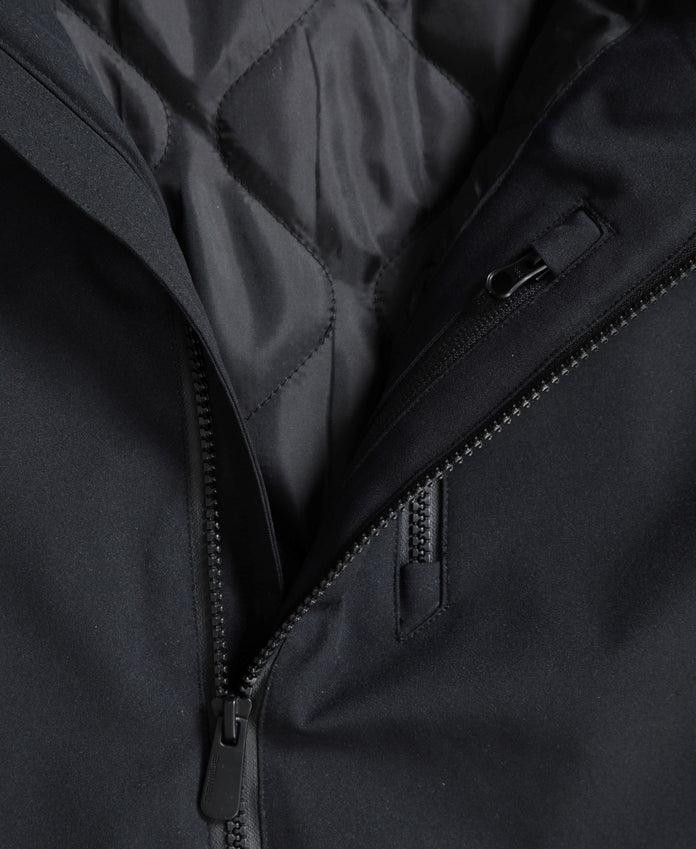 Laxx Mens Logo Snow Jacket - Black