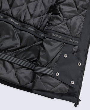 Laxx Mens Logo Waterproof Snow Jacket - Black