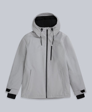 Laxx Mens Logo Waterproof Snow Jacket - Grey
