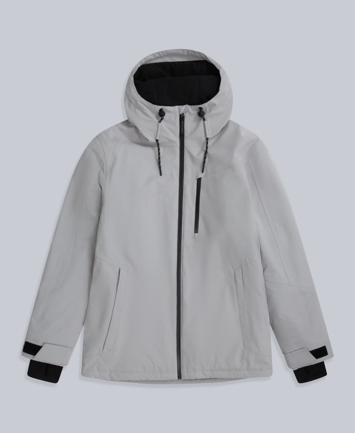 Laxx Mens Logo Snow Jacket - Grey