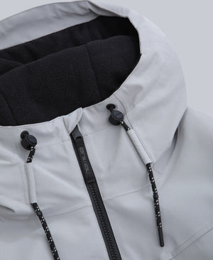 Laxx Mens Logo Waterproof Snow Jacket - Grey