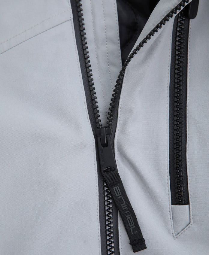 Laxx Mens Logo Snow Jacket - Grey