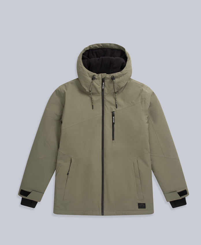 Laxx Mens Logo Snow Jacket - Khaki