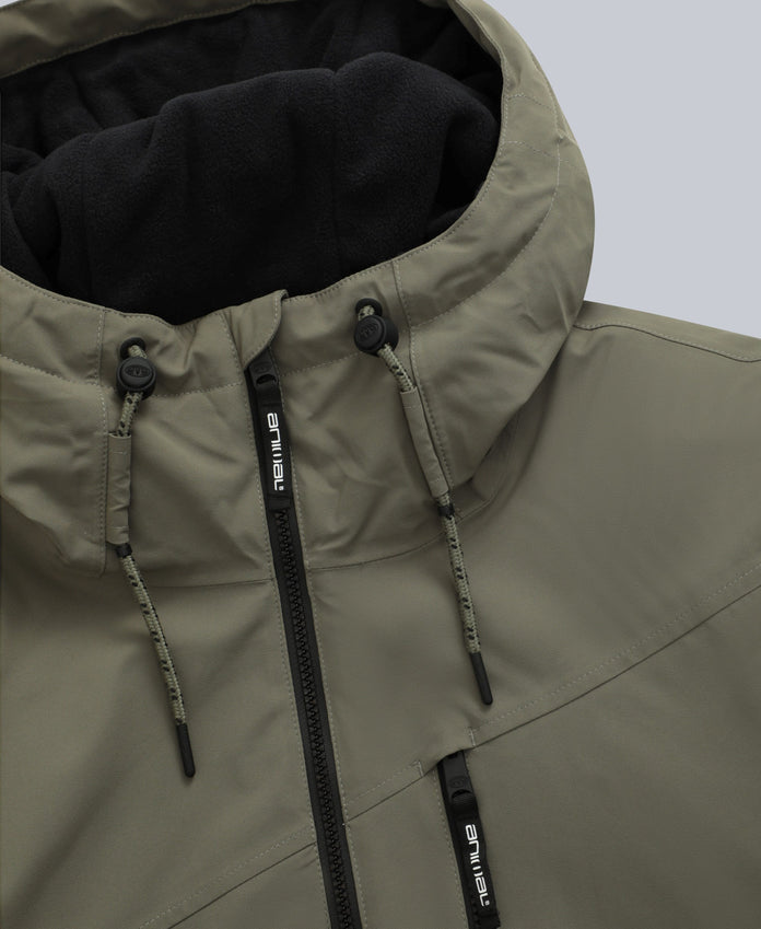 Laxx Mens Logo Snow Jacket - Khaki