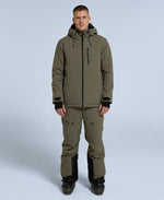 Laxx Mens Logo Snow Jacket - Khaki